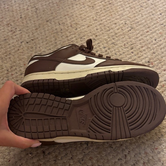 Chocolate Brown and White Nikes - Picture 2 of 8